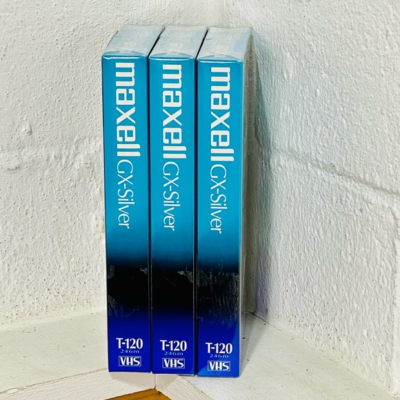 VHS Blank Video Tapes T120 Maxwell, JVC and RCA new in package of 6 - Picture 2 of 9